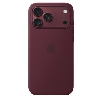 Funda de silicona Apple con MagSafe Burdeos para iPhone 18 Pro Max