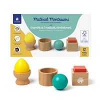 Juego de encajar de madera Montessori Nature et decouvertes