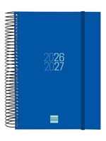 Agenda Curso Finocam Espir Sep 2026 - Ago 2027 E10 - 155x212 Mm 1 Día Página Azul Catalán