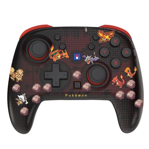 Hori Rojo Mando Inalámbrico Horipad Pokémon Píxel Para Nintendo Switch 2