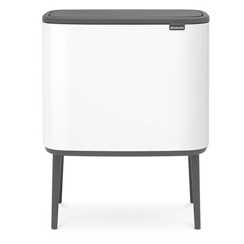 Cubo De Basura Brabantia Bo Touch Bin 11 + 23 L Blanco
