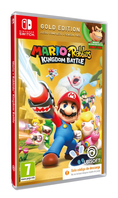 Mario + Rabbids Kingdom Battle Gold Edition Nintendo Switch - Código de  descarga para - Los mejores videojuegos