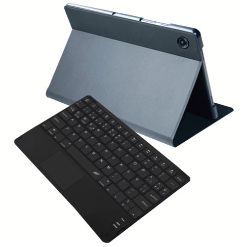 Silverht Gris Funda Con Teclado Para Samsung Galaxy Tab A11+