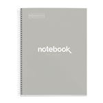 Miquelrius Cuaderno Espiral A4 Emotions Cuadrícula Gris