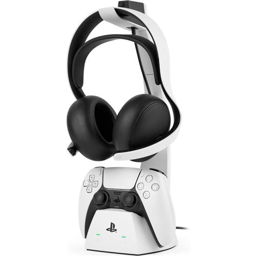 Nacon Estación De Carga Para Mando Inalámbrico Dualsense Ps5 + Soporte Para Auriculares Inalámbricos Pulse Elite