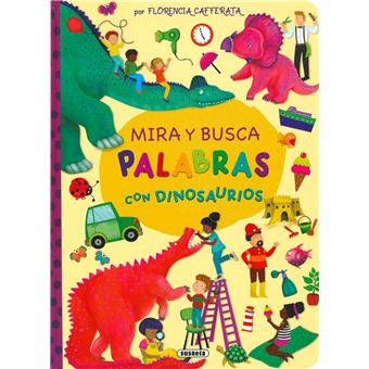 Mira y busca palabras con dinosaurios