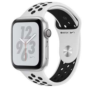 Apple Watch S4 Nike+ GPS 40 mm Caja de aluminio en plata y correa Nike Sport Platino puro/Negro