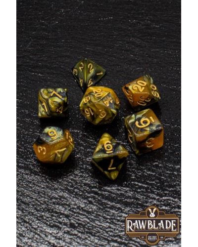 Last level dados rawblade mármol oro/negro