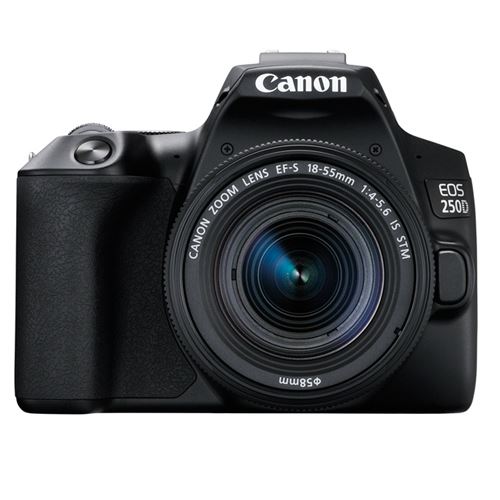 Canon Negro Cámara Réflex Eos 250D + 18-55Is Stm