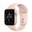 Apple Watch SE 44 mm GPS, Caja de aluminio en oro y correa deportiva Rosa arena