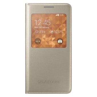 Samsung S-VIEW Cover Dorada para Galaxy Alpha - 1