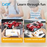Set de construcción cada race car app+rc 306 piezas