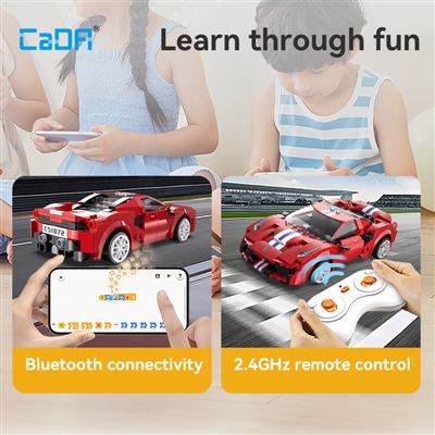 Set de construcción cada race car app+rc 306 piezas