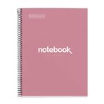 Miquelrius Cuaderno A4 Emotions Cuadrícula Tapa Dura Rosa Dust