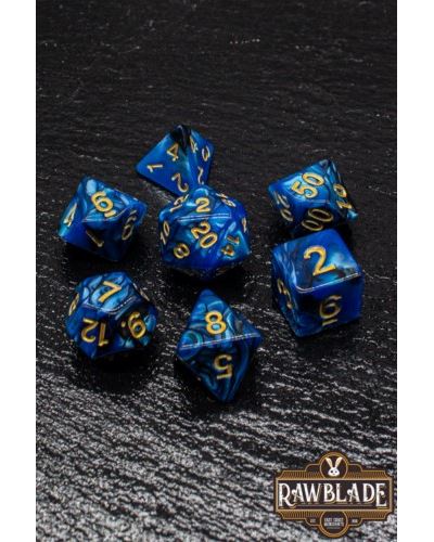 Last level dados rawblade mármol azul/negro