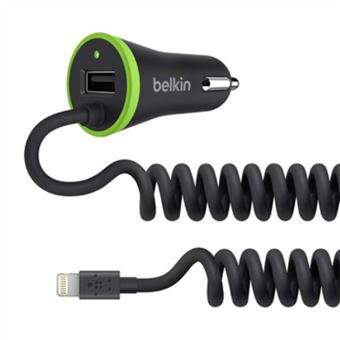 Cargador para coche Belkin Boost Up Universal USB y Lightning Negro