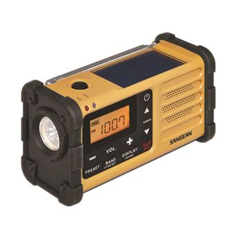 Radio portátil todoterreno Sangean Survivor MMR-88 Amarillo