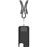 Cable de cordón Friendly Lanyard con tarjeta USB-C Negro