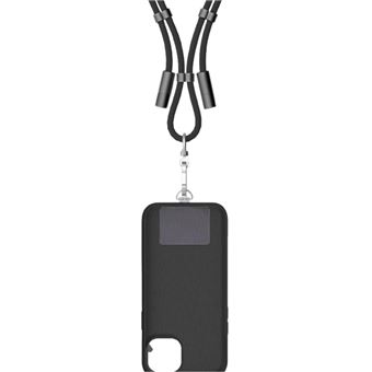 Cable de cordón Friendly Lanyard con tarjeta USB-C Negro