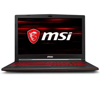 Portátil gaming MSI GL63 8SE 15,6'' Negro