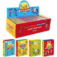 Estuche con 12 barajas de juegos y actividades