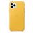 Funda de piel Apple Amarillo cítrico para iPhone 11 Pro Max