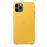 Funda de piel Apple Amarillo cítrico para iPhone 11 Pro Max