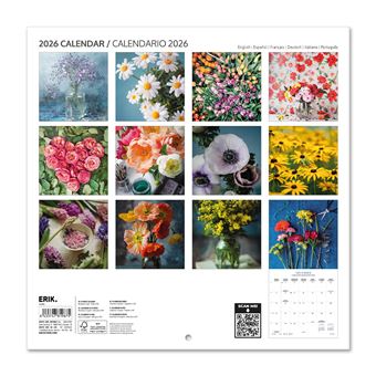 Calendario De Pared 2025-2026 Maravillas Del Mundo Grupo Erik – 30x30cm, Con Espacio Para Anotar, Fácil De Colgar