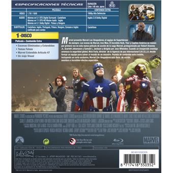 Los Vengadores (Formato Blu-Ray)