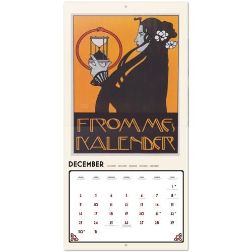 Calendario de pared 2024 Erik 30x30cm Art Nouveau - Calendario