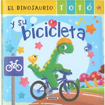 El dinosaurio Totó y su bicicleta