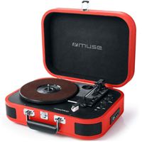 Tocadiscos Muse MT-201 Rojo