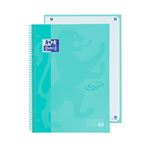 Cuaderno Oxford Espiral A4+ Cuadrícula Touch Europeanbook 1 Tapas Extraduras Ice Mint Pastel