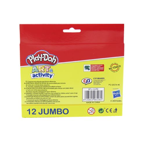 Pack de 12 Rotuladores de Colores Para Niños Play Doh CYP Brands - Play Doh  - Juguetería - Pack de 12 Rotuladores de Colores Para Niños