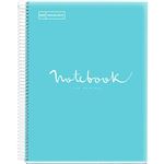 Cuaderno A5 Microperforado Miquelrius Emotions Cuadrícula 5x5 Mm Azul Cielo