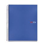 Cuaderno A6 Miquelrius Azul Cuadrícula Tapa Blanda 80 Hojas