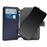 Funda Puro Wallet 360° XXL Azul para smartphone 6.5''