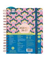 Agenda Curso Finocam Magistral Design Sep 2026 - Ago 2027 4º - 155x212 Mm Semana Vista Horizontal Lilac Catalán