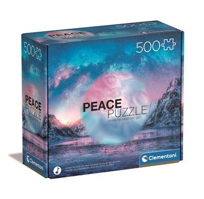 Puzzle clementoni 500 peace light blue