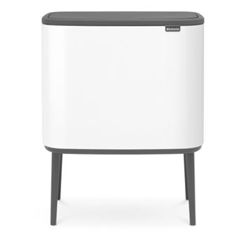 Cubo de basura Brabantia BO Touch Bin 3 x 11 L Blanco