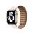 Correa de eslabones de piel Apple Link Blanco tiza para Apple Watch 40 mm - Talla S/M