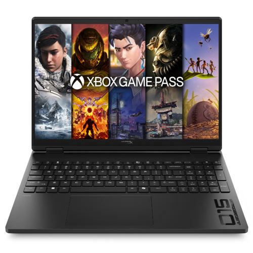 Ordenador Portátil Gaming Hp Hyperx Omen 15 Inch Gaming Laptop Pc 15-gb0019ns, Amd Ryzen 5-240, 16gb Ram, 512gb Ssd, Nvidia Geforce Rtx 5050, Windows 11 Home Ai Pc, 15.3" 2k Negro