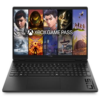 Ordenador portátil Gaming HP HyperX OMEN 15 inch Gaming Laptop PC 15-gb0019ns, AMD Ryzen 5-240, 16GB RAM, 512GB SSD, NVIDIA GeForce RTX 5050, Windows 11 Home AI PC, 15.3" 2K Negro