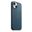 Funda de trenzado fino Apple Azul con MagSafe para iPhone 15