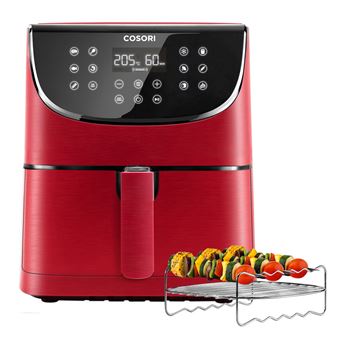 Freidora de Aire sin aceite Cosori Premium Chef Edition 1700W 5,5L Roja