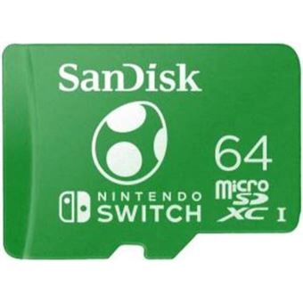 Tarjeta de memoria Sandisk microSDXC 64GB Nintendo Switch Yoshi Edition