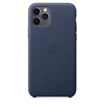 Funda de piel Apple Azul noche para iPhone 11 Pro Max