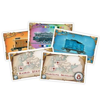 Aventureiros do jogo de tabuleiro Asmodee para o trem! europa pegi 8 —  nauticamilanonline