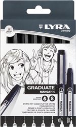 8 Rotuladores Graduate Mangapen 8