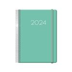 Agenda Anual 2024 Dohe A5 Día Por Página Denver Verde